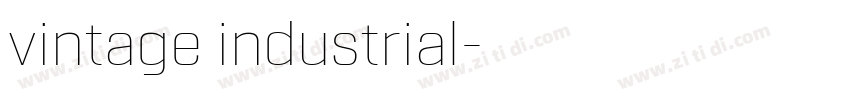 vintage industrial字体转换